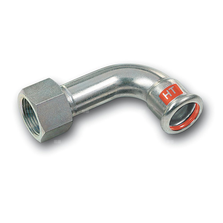 Łuk 90' SANHA Therm Industry, stal (Cynk/nikiel), 54x2 mm x 54x2 mm (zw x GW)