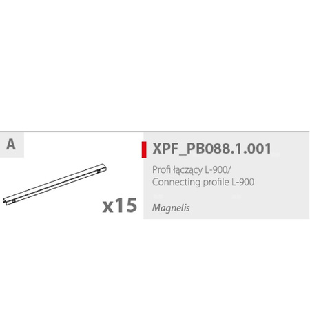 Belka łącząca L900 (50x30x1) do PB-088