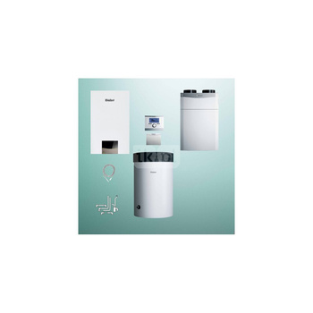 Pakiet - Kocioł gazowy jednofunkcyjny VAILLANT ecoTEC exclusive VC 25CS/1-7 kondensacyjny wiszący 2.8-26.4 kW + Regulator sensoCOMFORT 720 + Rekuperator recoVAIR 360/4E + Moduł sterowania VR 921 + Zasobnik c.w.u VIH R 200/6 M