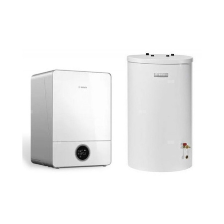 Pakiet - Kocioł gazowy jednofunkcyjny BOSCH TERMOTECHNIKA CONDENS GC9000iW30E kondensacyjny wiszący 31 kW + Czujnik c.w.u. + Zasobnik c.w.u WST120-5O