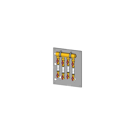 JEDNOSTKA POMIAROWA Z SZABLONEM POWR. OGRZEW. I KLIMAT. 4 WYJ. BEZ WODOM, 1 1/4" x 3/4" - 4