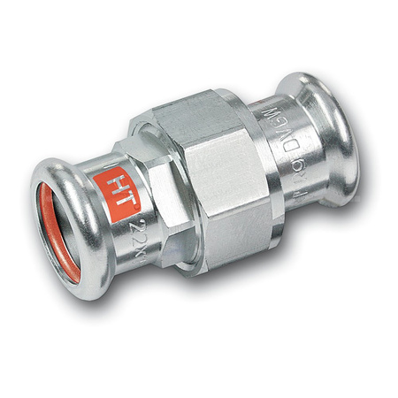 Śrubunek SANHA Therm Industry trzyczęść., stal, 22 mm (zw x zw)