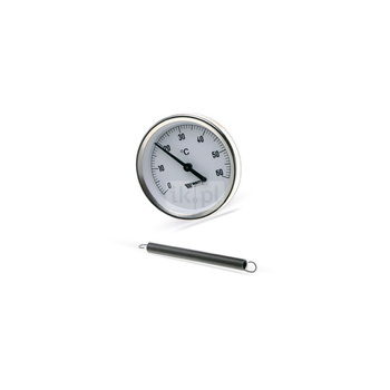 Kontaktowy termometr bimetaliczny. Sprężyna do mocowania na rurę TC-M 63 0-120°C WATTS