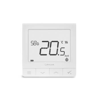 Regulator temperatury SALUS SQ610RF bezprzewodowy Zigbee z wyświetlaczem, montaż natynkowy