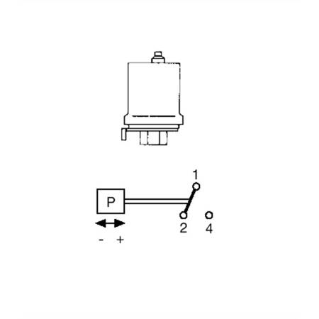 Jednobiegunowy łącznik ciśnienia GRUNDFOS FF4-32 3-32 bar elektr. do pomp