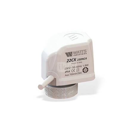 Napęd elektrotermiczny 230V, NC, kabel 2m ATTUATORE 22CX 230VNC2 CAVO 2M IP54 