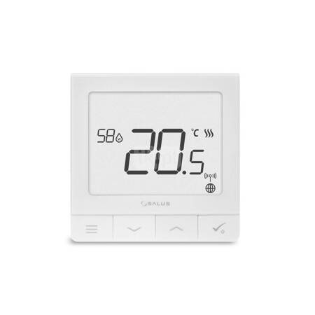 Regulator temperatury SALUS SQ610 bezprzewodowy Zigbee z wyświetlaczem, montaż podtynkowy