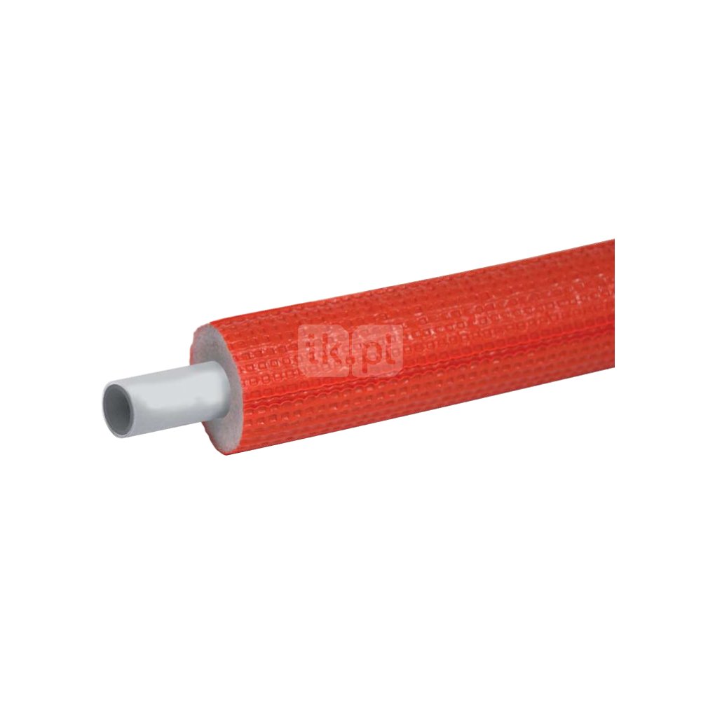 Rura PE-RT II/AL/PE-RT II SIGMA-LI 16 mm x 2 mm izolacja: 9 mm, kolor czerwony - kręgi 100m wielowarstwowa gładka