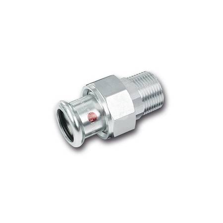 Śrubunek SANHA Therm Stal 15 mm x 1/2'' (ZW x GZ) - WYPRZEDAŻ HEATING