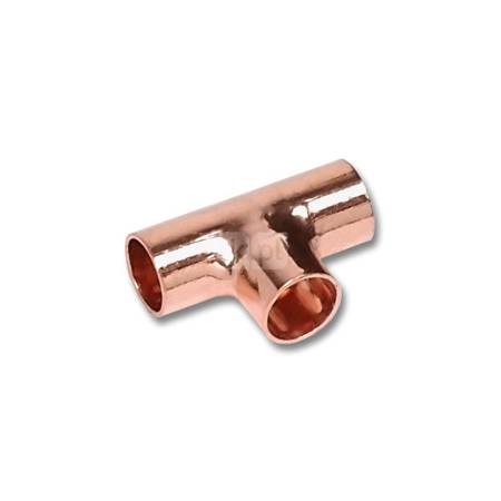 Trójnik SANHA 5130 Miedź (15 mm x 10 mm x 15 mm) - WYPRZEDAŻ HEATING