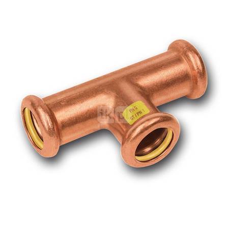 Trójnik SANHA Press Gas Miedź (18 mm x 15 mm x 18 mm) - WYPRZEDAŻ HEATING