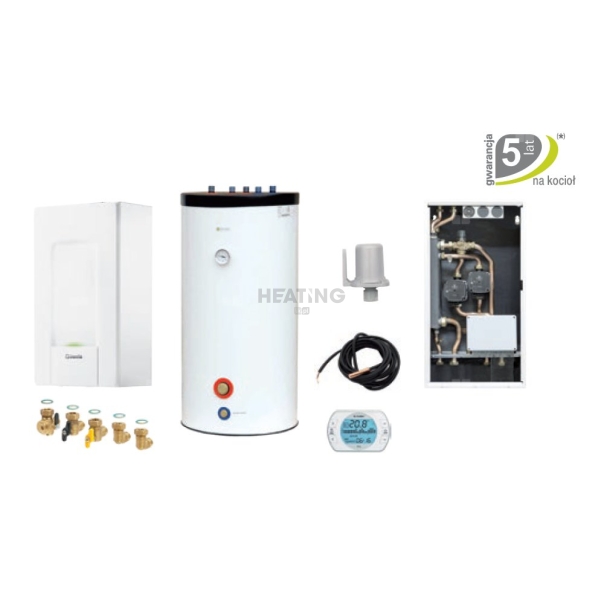 Pakiet - Kocioł gazowy jednofunkcyjny BERETTA Mynute X 20R kondensacyjny wiszący 21.3 kW + Zasobnik c.w.uIdra Top 120+ Zestawy stref grzewczychConnect Base MIX 1