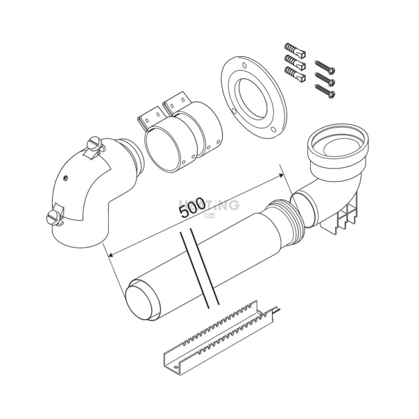 Zestaw przyłączeniowy do szachtu 60/100