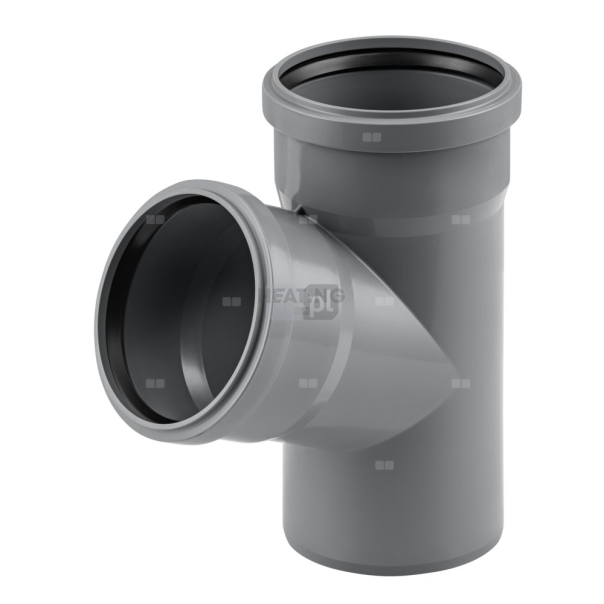Trójnik MAGNAPLAST HT PLUS HTEA 67' PP DN 110 (ww x ww x wz), kolor szary