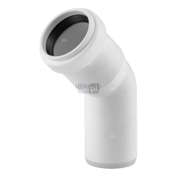 Kolano 45' MAGNAPLAST HT PLUS HTB, PP (biały), DN 32 (wz x ww), do kanalizacji