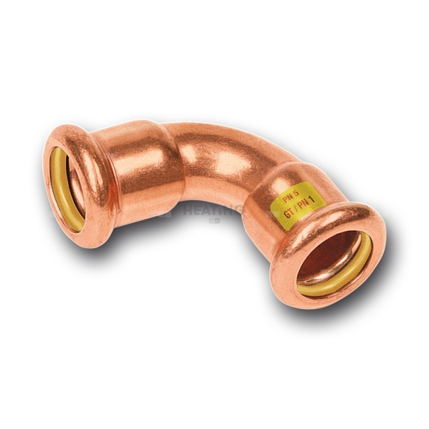 Łuk 90' SANHA Press Gas, miedź, 42 mm (zw x zw)