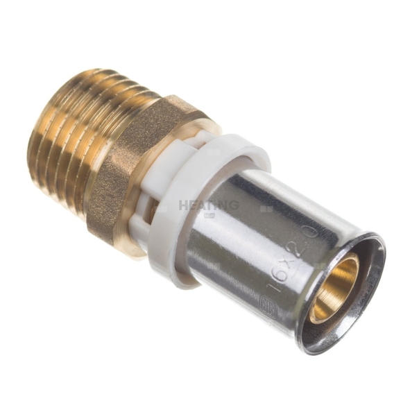 Złączka prosta mosiężna zaprasowywana QIK GZ 26x3,0-3/4