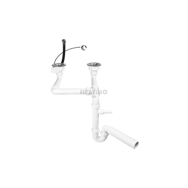 Syfon zlew.dwukom.+spust 2x3,5