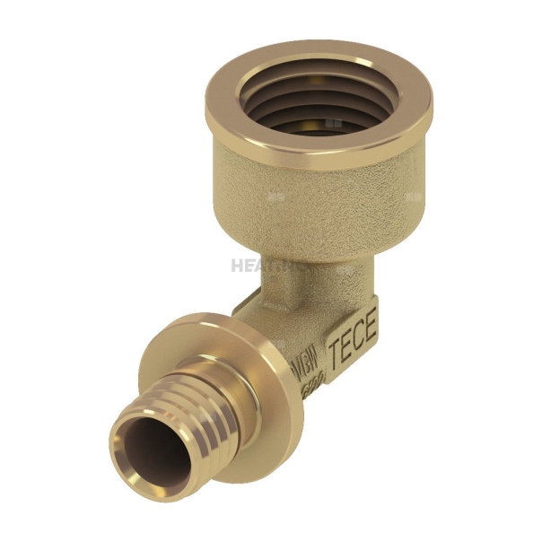 Mufa przejściowa 90' TECE flex, brąz, 20 mm x 3/4'' (zz x GW)