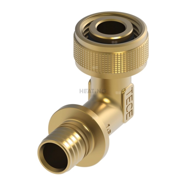 Szybkozłącze 90' TECE flex, brąz, 16 mm x 1/2'' (zz x pz)