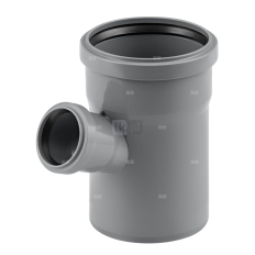 Trójnik MAGNAPLAST HT PLUS HTEA 67' PP DN 75 x DN 50 x DN 75 (ww x ww x wz), kolor szary