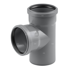 Trójnik MAGNAPLAST HT PLUS HTEA 87' PP DN 110 (ww x ww x wz), kolor szary