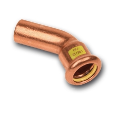 Łuk 45' SANHA Press Gas, miedź, 18 mm (zw x zz)