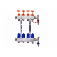 ROZDZIELACZ INOX do O.P. z przepływomierzami - QIK BASIC III przepływ do 5l - 8 sekcji
