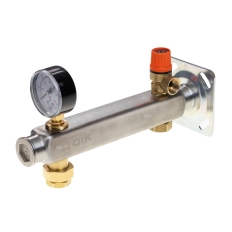 Grupa bezpieczeństwa QIK GBI do CWU, 6 bar szybkozłącze do naczynia zbiorczego z oringiem 3/4