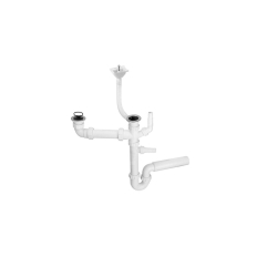 Syfon zlewozmywakowy rurowy podwójny 11/2