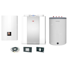 Pakiet - Kocioł gazowy jednofunkcyjny WOLF FGB-24 kondensacyjny wiszący 5.3 - 20.7 kW + Czujnik c.w.u. + RegulatorBM-2 + RekuperatorCWL 300L + Zasobnik c.w.uLindo 120L