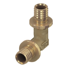 Kolano 90' TECE flex, mosiądz, 50 mm (zz x zz)