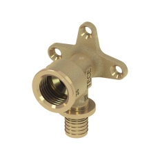 Kolano naścienne 90' TECE flex, mosiądz, 16 mm x 1/2'' (zz x GW)
