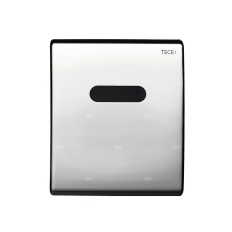 Mechanizm spłukujący elektroniczny TECEplanus do pisuaru, zasilany bateryjnie 6V, chrom połysk