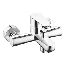 Bateria wannowa ścienna FERRO ALGEO, kolor chrom