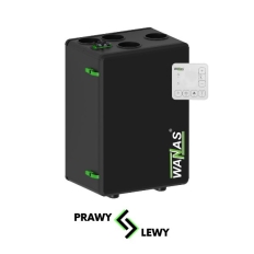 REKUPERATOR BLACK 200 V ze sterowaniem Display V3 Wanas